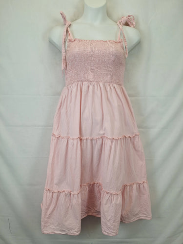 Atmos & Here Cotton Candy Shirred Tiered Maxi Dress Size 16 by SwapUp-Online Second Hand Store-Online Thrift Store