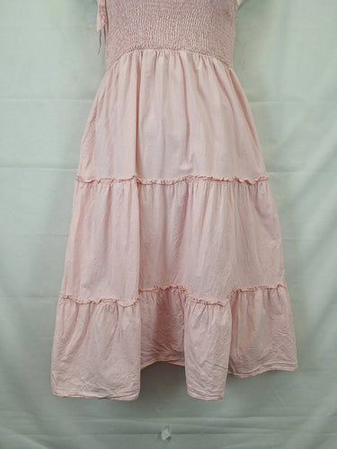 Atmos & Here Cotton Candy Shirred Tiered Maxi Dress Size 16 by SwapUp-Online Second Hand Store-Online Thrift Store