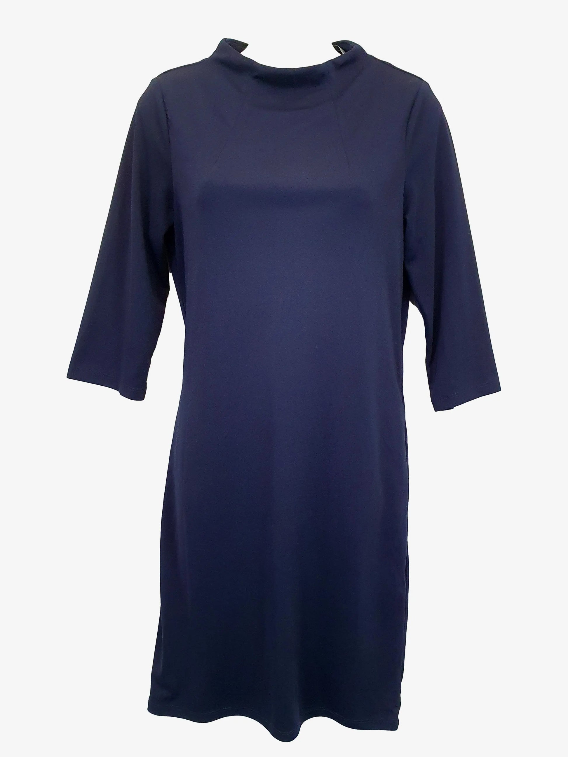Atmos & Here Navy A Line Midi Dress Size 8 by SwapUp-Online Second Hand Store-Online Thrift Store