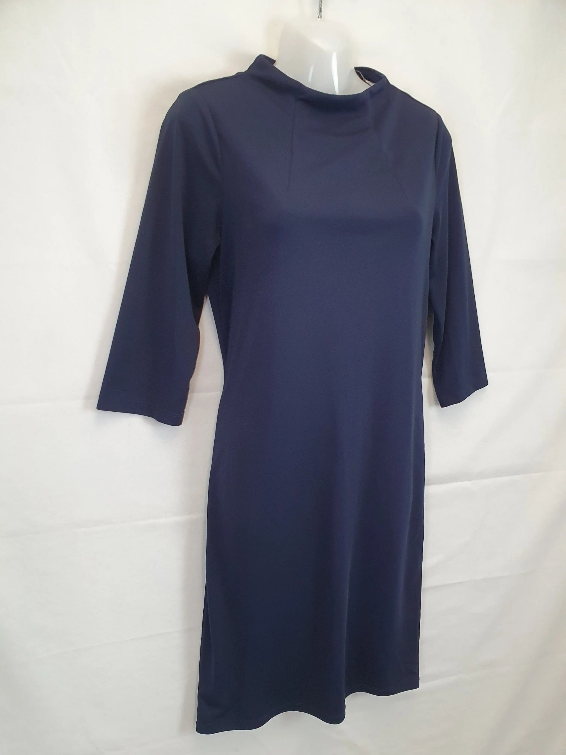 Atmos & Here Navy A Line Midi Dress Size 8 by SwapUp-Online Second Hand Store-Online Thrift Store