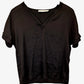 Atmos & Here Shiny V- Neck Boxy Top Size 8 by SwapUp-Online Second Hand Store-Online Thrift Store