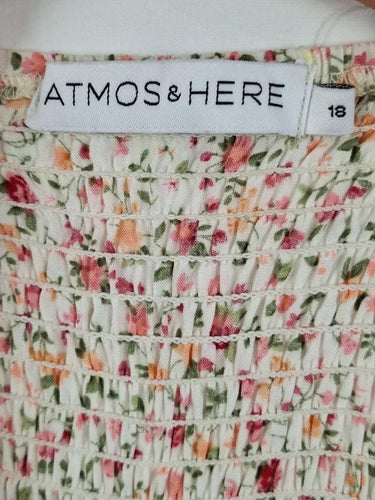 Atmos & Here Spring Bouquet Strappy Midi Dress Size 18 by SwapUp-Online Second Hand Store-Online Thrift Store