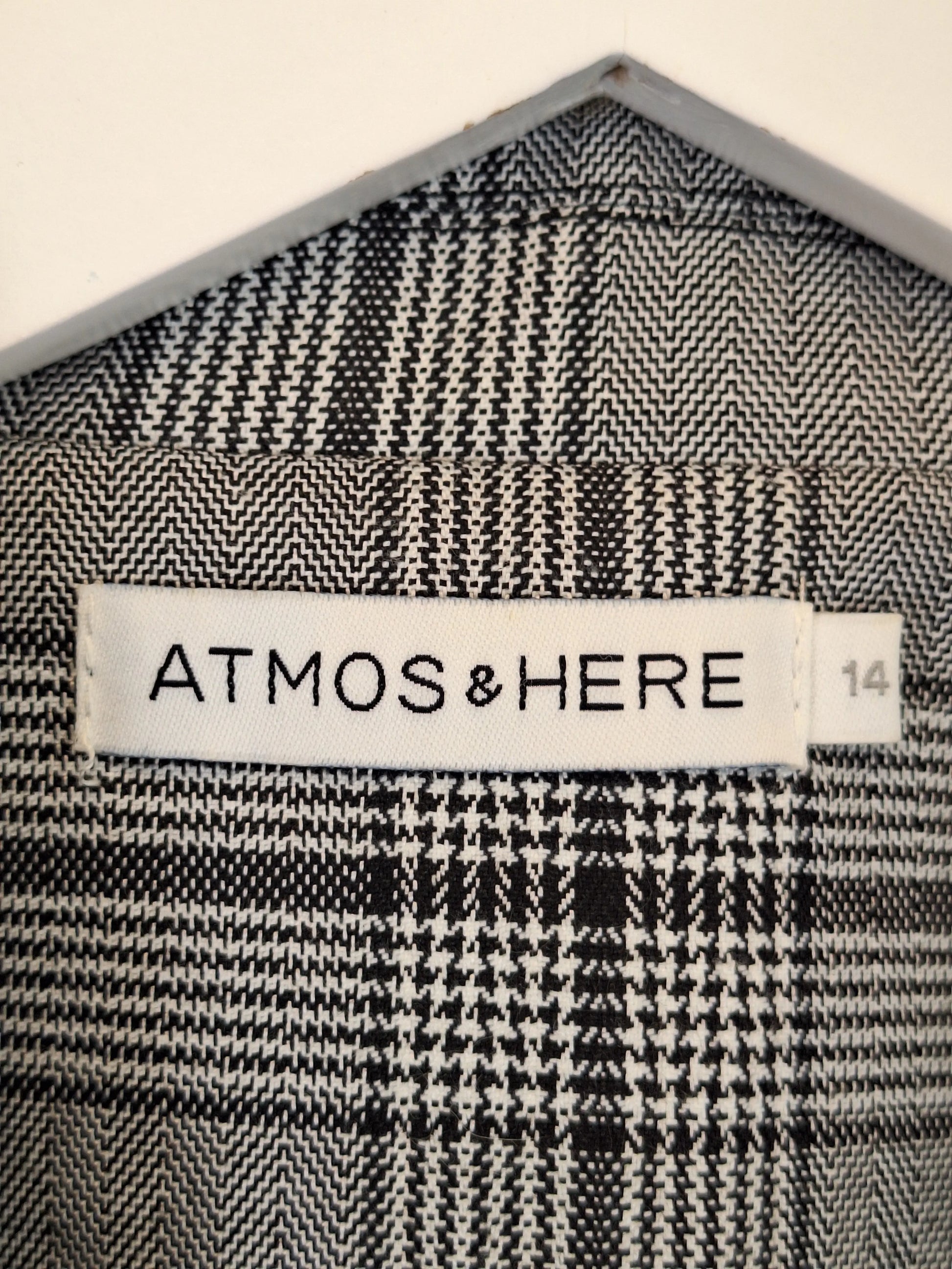 Atmos and Here Embroidered Floral Checked Blazer Size 14 by SwapUp-Online Second Hand Store-Online Thrift Store