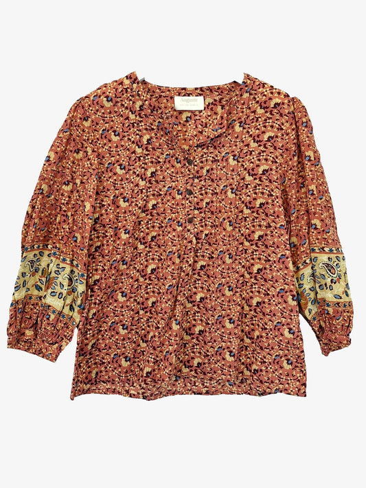 Auguste Boho Everyday Balloon Sleeve Top Size S by SwapUp-Online Second Hand Store-Online Thrift Store