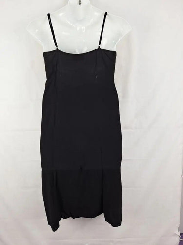 Auguste Chic Embroidered Little Black Slip Dress Size 16 by SwapUp-Online Second Hand Store-Online Thrift Store