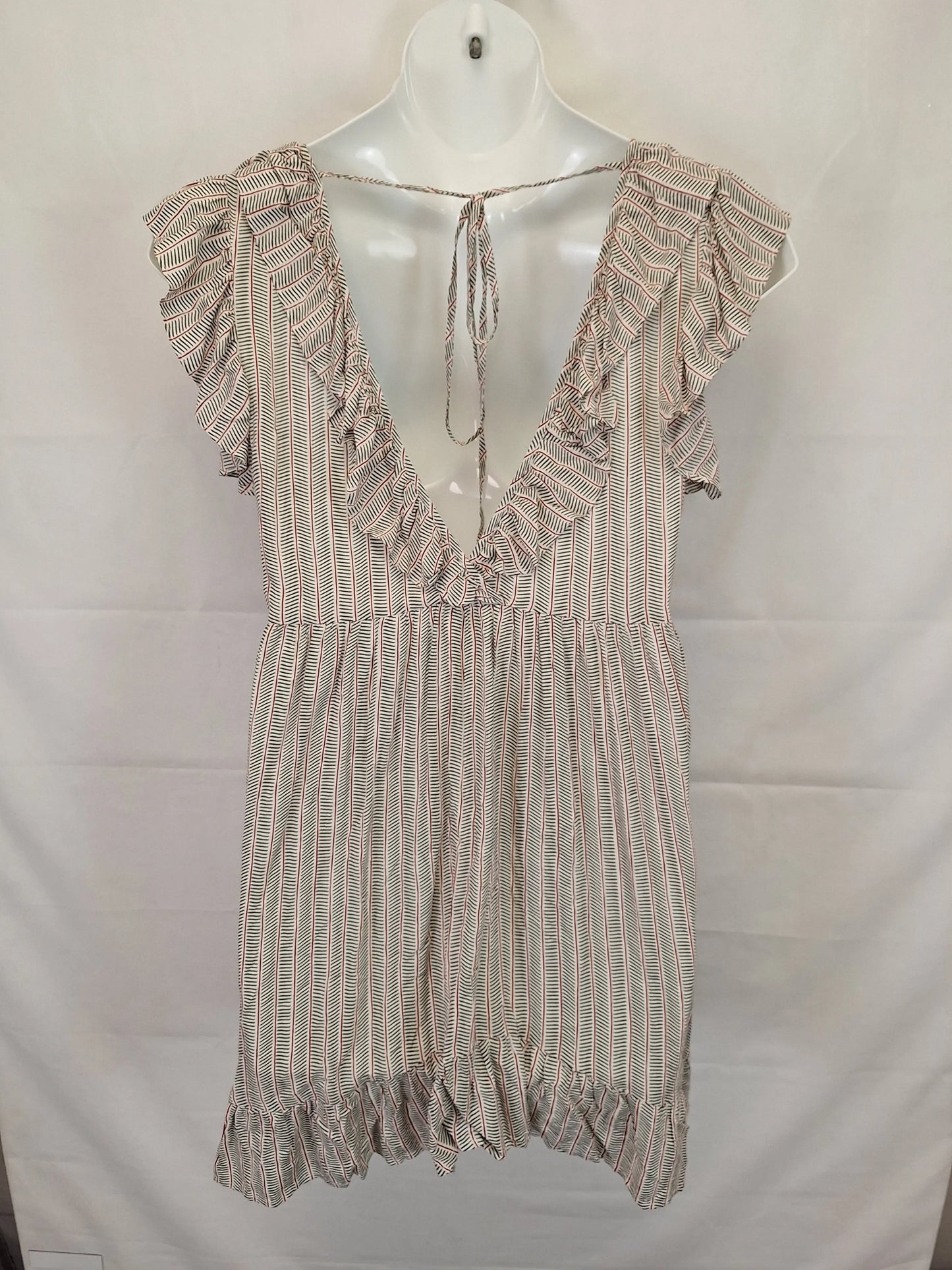 Auguste Light Summer Plunge Midi Dress Size 12 by SwapUp-Online Second Hand Store-Online Thrift Store