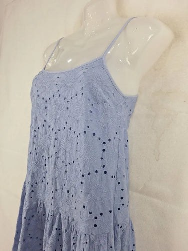 Auguste Summer Skyblue Floral Dress Size 4 by SwapUp-Online Second Hand Store-Online Thrift Store