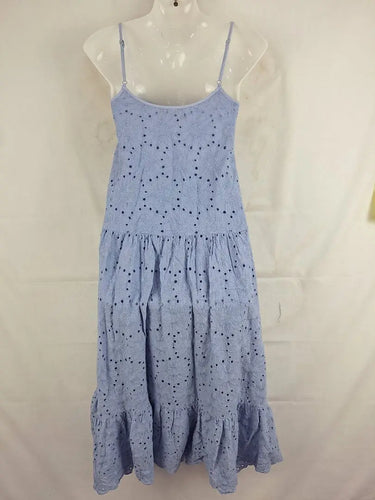 Auguste Summer Skyblue Floral Dress Size 4 by SwapUp-Online Second Hand Store-Online Thrift Store