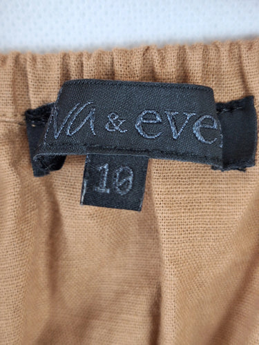 Ava & Ever Essential Caramel Puff Sleeve Mini Dress Size 10 by SwapUp-Online Second Hand Store-Online Thrift Store