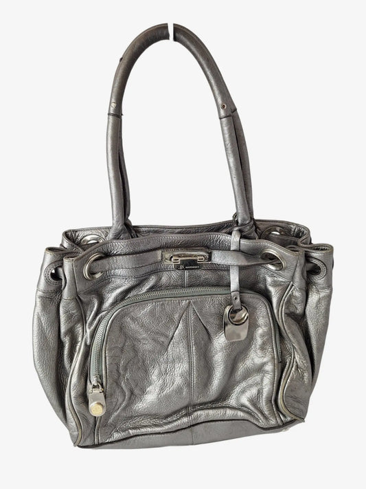 B Makowsky Metallic Stylish Shoulder Bag by SwapUp-Online Second Hand Store-Online Thrift Store