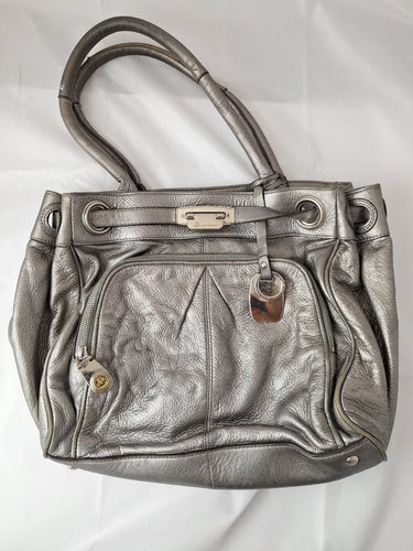 B Makowsky Metallic Stylish Shoulder Bag by SwapUp-Online Second Hand Store-Online Thrift Store