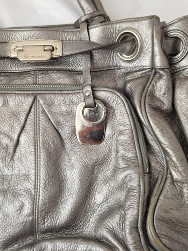 B Makowsky Metallic Stylish Shoulder Bag by SwapUp-Online Second Hand Store-Online Thrift Store