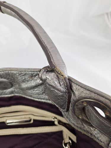 B Makowsky Metallic Stylish Shoulder Bag by SwapUp-Online Second Hand Store-Online Thrift Store