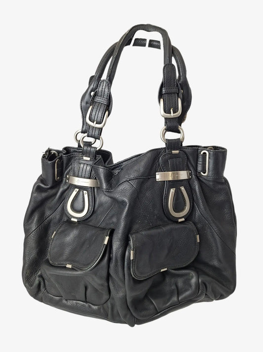 B Makowsky Y2k Slouch Leather Everyday Bag by SwapUp-Online Second Hand Store-Online Thrift Store