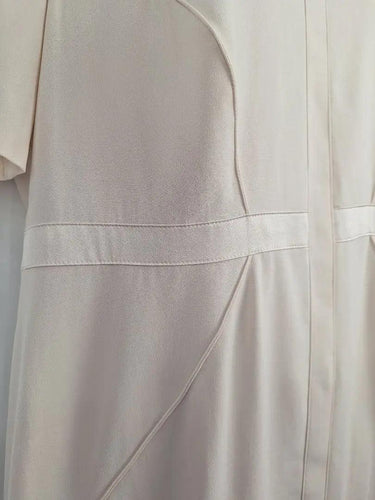 BASLER Elegant Ivory Panelled Midi Dress Size L by SwapUp-Online Second Hand Store-Online Thrift Store