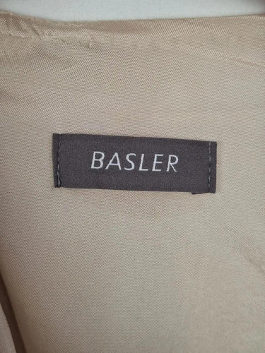 BASLER Elegant Ivory Panelled Midi Dress Size L by SwapUp-Online Second Hand Store-Online Thrift Store