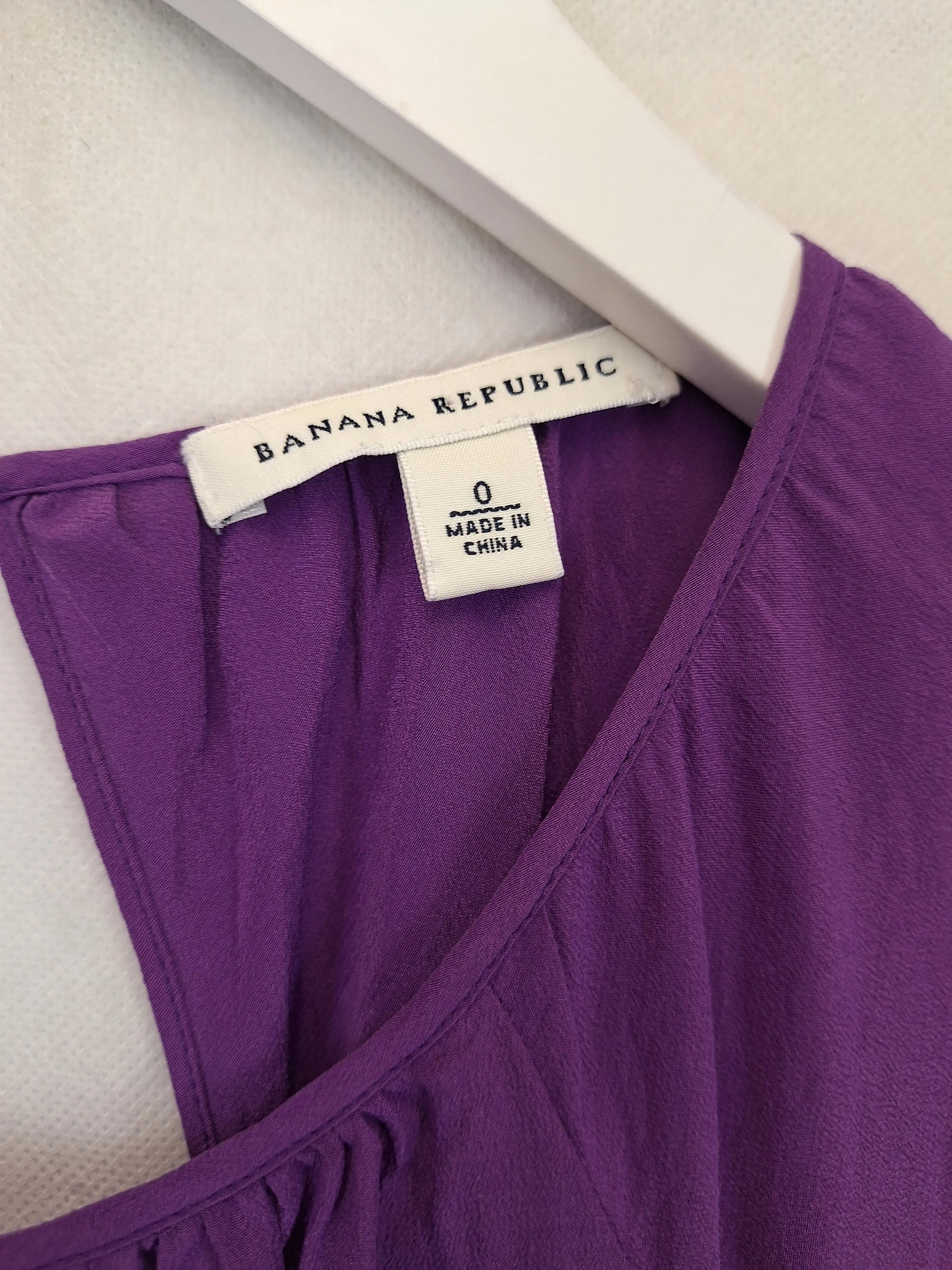 Banana Republic Indigo Lightweight Silk  Top Size XXS by SwapUp-Online Second Hand Store-Online Thrift Store