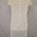 Basque Elegant Sheer Midi Dress Size 14 by SwapUp-Online Second Hand Store-Online Thrift Store
