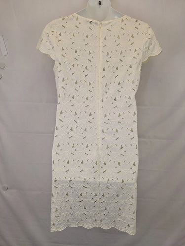 Basque Elegant Sheer Midi Dress Size 14 by SwapUp-Online Second Hand Store-Online Thrift Store