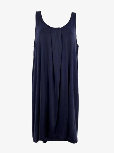 Basque Navy Stretch Draped Slip Dress Size 10 by SwapUp-Online Second Hand Store-Online Thrift Store