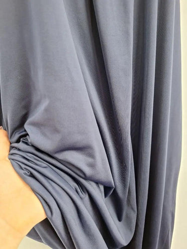 Basque Navy Stretch Draped Slip Dress Size 10 by SwapUp-Online Second Hand Store-Online Thrift Store