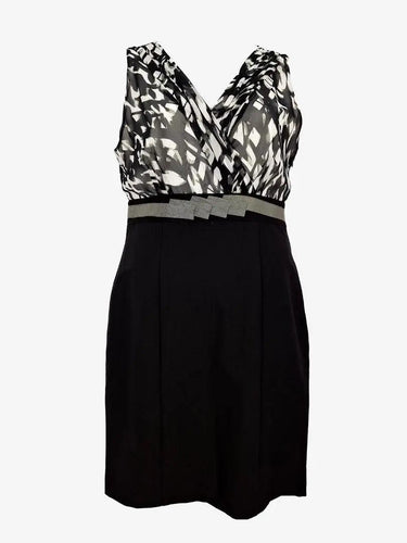 Basque Ribbon Belted Office Dress Size 12 by SwapUp-Online Second Hand Store-Online Thrift Store