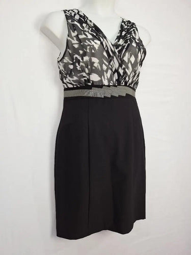 Basque Ribbon Belted Office Dress Size 12 by SwapUp-Online Second Hand Store-Online Thrift Store