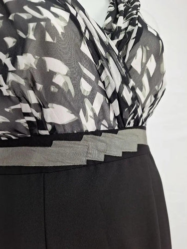 Basque Ribbon Belted Office Dress Size 12 by SwapUp-Online Second Hand Store-Online Thrift Store