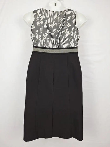 Basque Ribbon Belted Office Dress Size 12 by SwapUp-Online Second Hand Store-Online Thrift Store