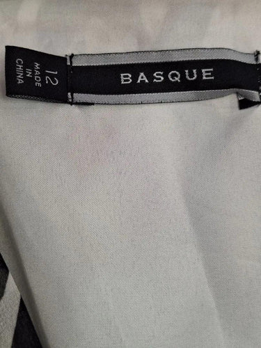 Basque Ribbon Belted Office Dress Size 12 by SwapUp-Online Second Hand Store-Online Thrift Store