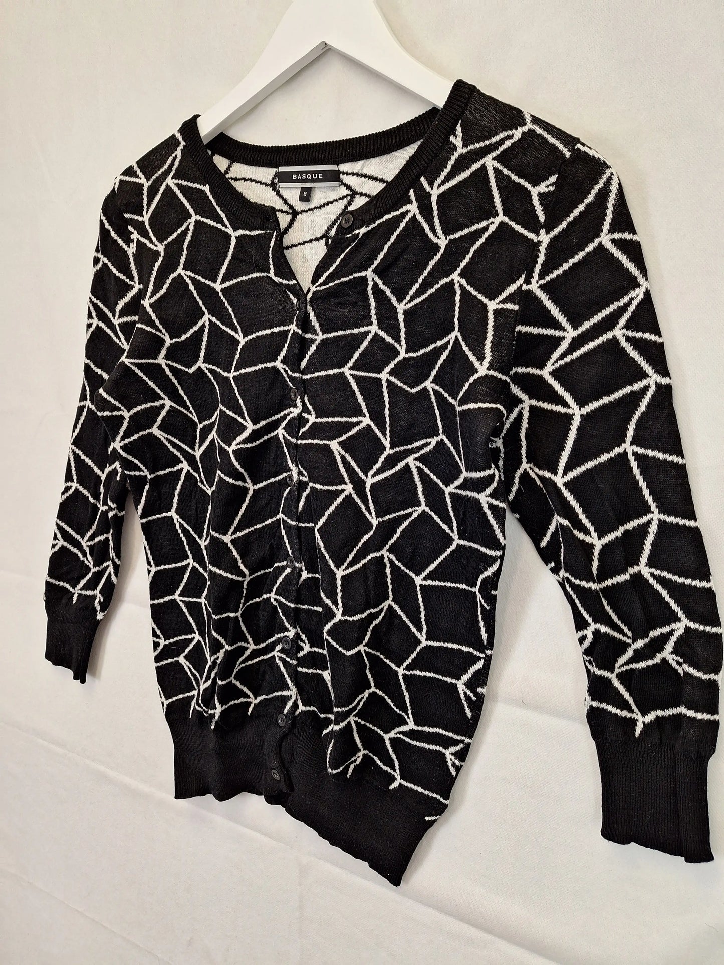 Basque Spider Web Cardigan Size 8 by SwapUp-Online Second Hand Store-Online Thrift Store