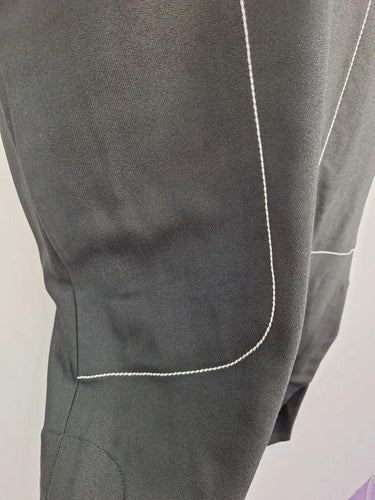 Bassike Crepe Deep V Contrast Stitch Midi Dress Size S by SwapUp-Online Second Hand Store-Online Thrift Store