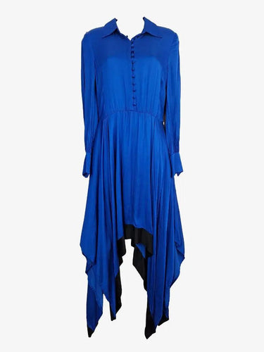 Baum und Pferdgarten Button Up Asymmetrical Hem Party Midi Dress Size 6 by SwapUp-Online Second Hand Store-Online Thrift Store