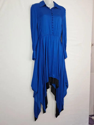 Baum und Pferdgarten Button Up Asymmetrical Hem Party Midi Dress Size 6 by SwapUp-Online Second Hand Store-Online Thrift Store