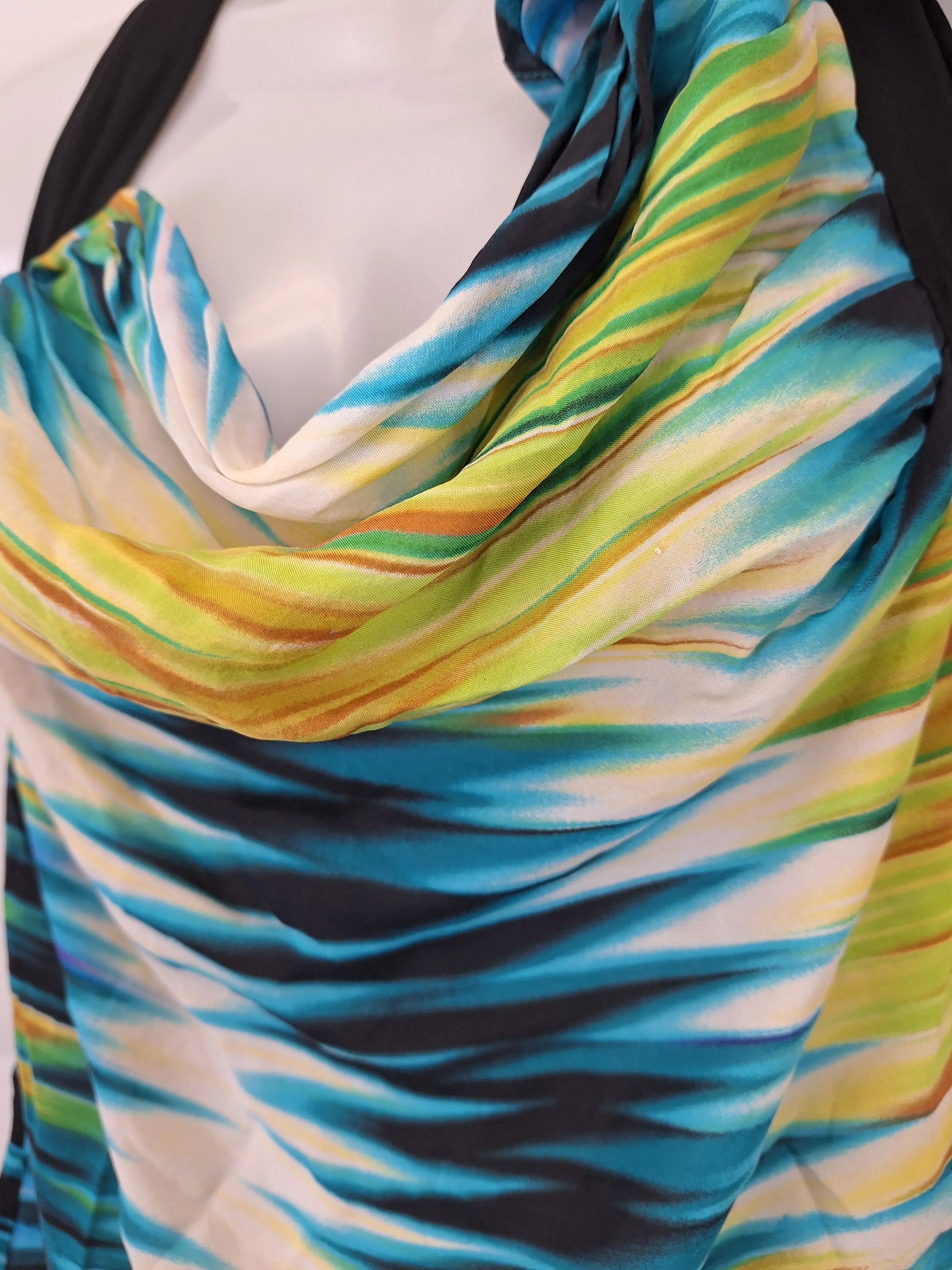 Bebe Cowl Neck Silky  Top Size S by SwapUp-Online Second Hand Store-Online Thrift Store