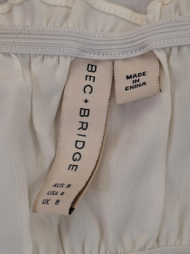 Bec + Bridge Delicate Ruched Beach Top Size 8 by SwapUp-Online Second Hand Store-Online Thrift Store
