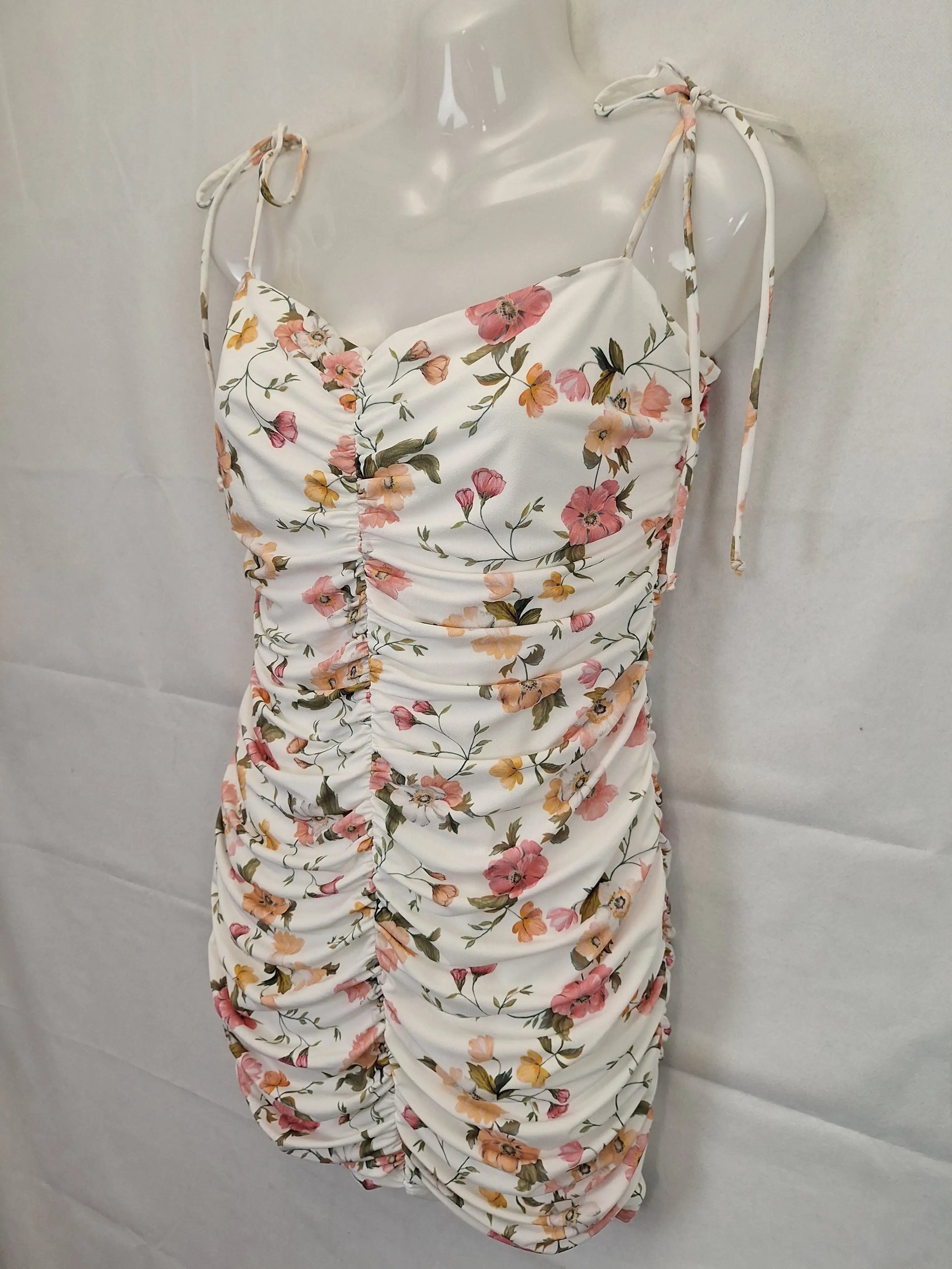 Bec Bridge Floral Print Mini Dress Size 12 SwapUp