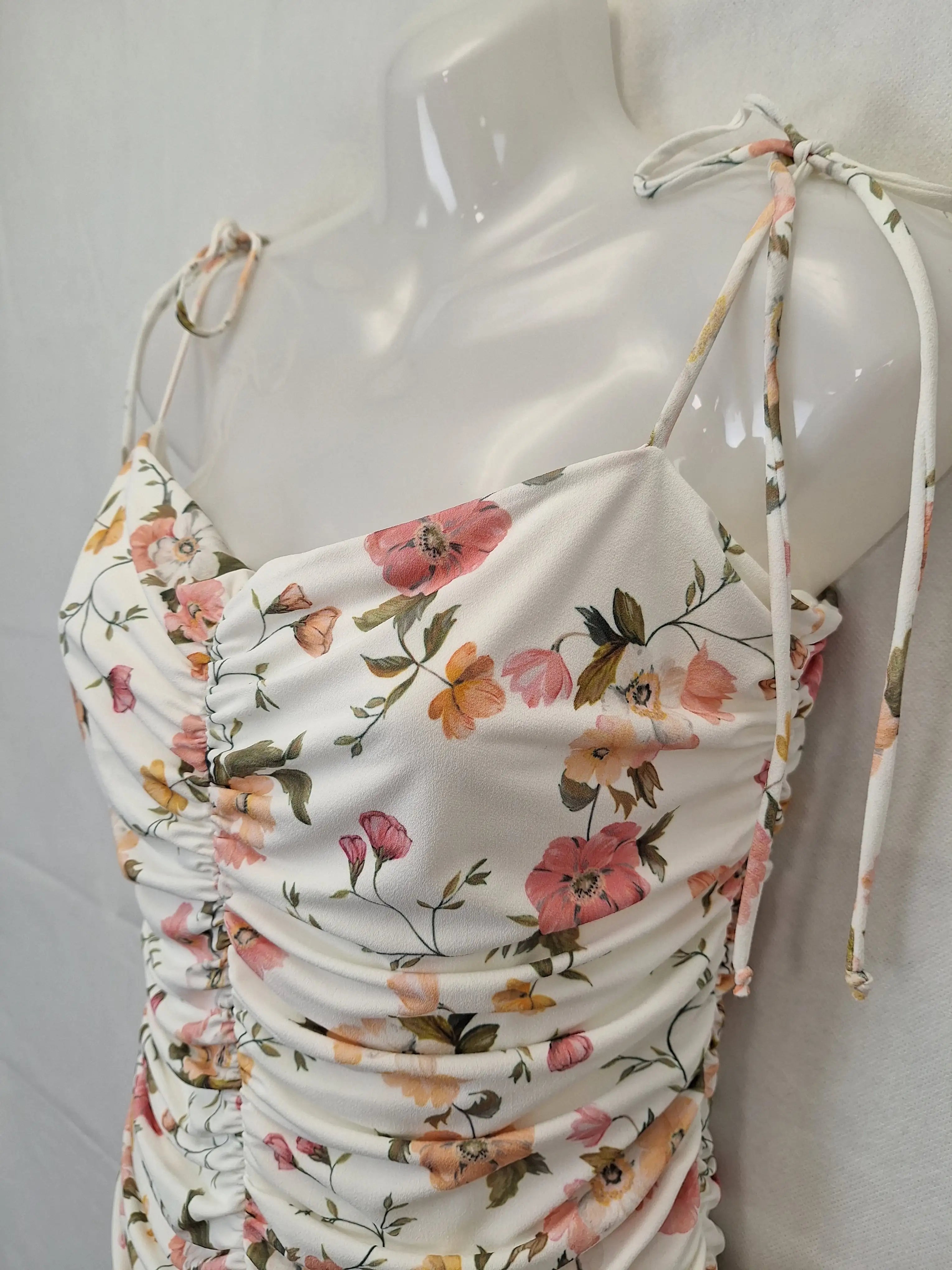 Bec Bridge Floral Print Mini Dress Size 12 SwapUp