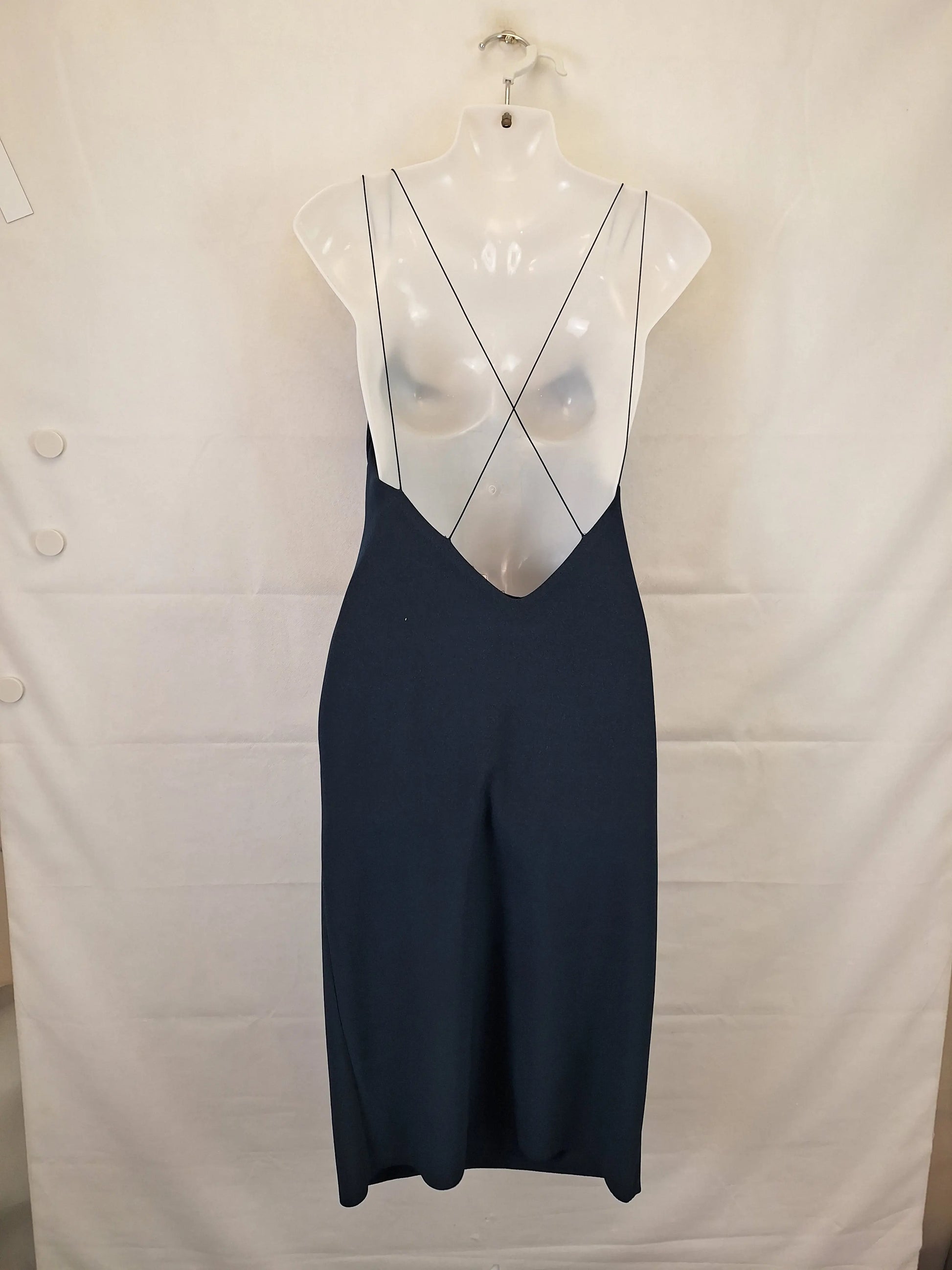 Bec & Bridge Navy Cocktail Midi Dress Size 10 by SwapUp-Online Second Hand Store-Online Thrift Store