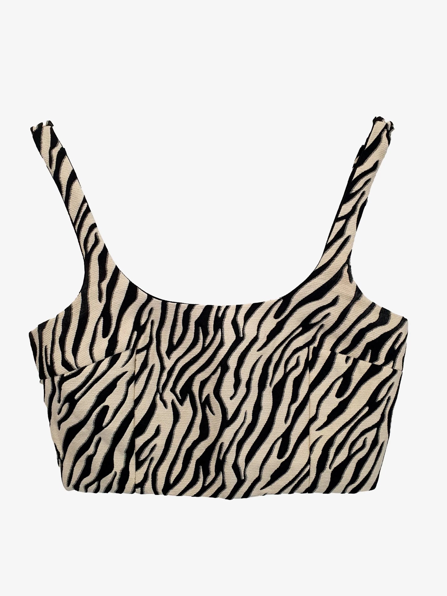 Bec & Bridge Zebra Cropped Top Size 8 by SwapUp-Online Second Hand Store-Online Thrift Store