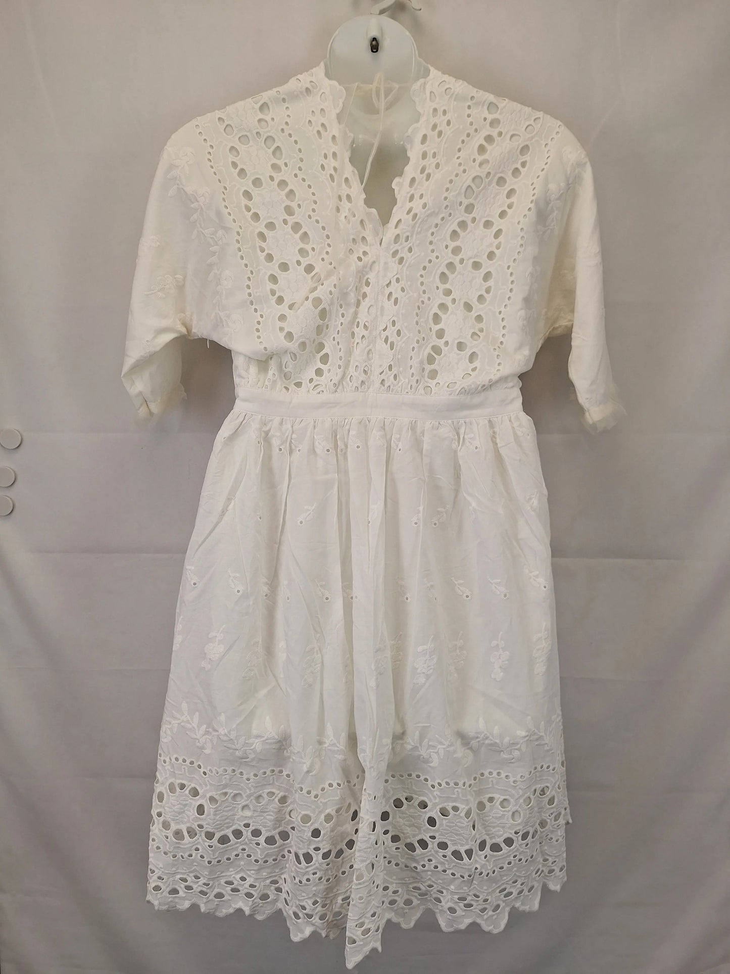 Belle & Blossom Poplin Peasant Mini Dress Size M by SwapUp-Online Second Hand Store-Online Thrift Store
