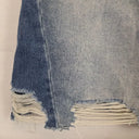 Bettina Liano Contrast Wash Distressed Denim Skirt Size 16 by SwapUp-Online Second Hand Store-Online Thrift Store