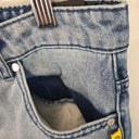 Bettina Liano Contrast Wash Distressed Denim Skirt Size 16 by SwapUp-Online Second Hand Store-Online Thrift Store