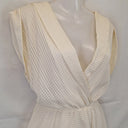 Bettina Liano Textured Silk Plunging V Neck Mini Dress Size 12 by SwapUp-Online Second Hand Store-Online Thrift Store