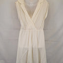 Bettina Liano Textured Silk Plunging V Neck Mini Dress Size 12 by SwapUp-Online Second Hand Store-Online Thrift Store