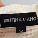 Bettina Liano Textured Silk Plunging V Neck Mini Dress Size 12 by SwapUp-Online Second Hand Store-Online Thrift Store