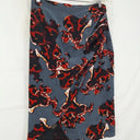 Bianca Spender Slate Floral Wrap Style Silk Skirt Size 10 by SwapUp-Online Second Hand Store-Online Thrift Store