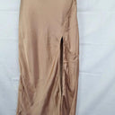 Billy J Caramel Satin Cowl Neck Dress Size 8 by SwapUp-Online Second Hand Store-Online Thrift Store