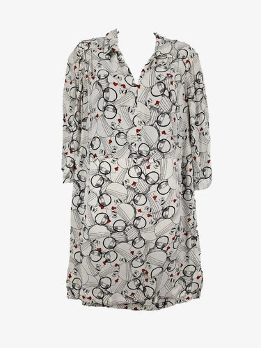 Bimba Y Lola Casual Graphic Collared Shift Mini Dress Size XS by SwapUp-Online Second Hand Store-Online Thrift Store