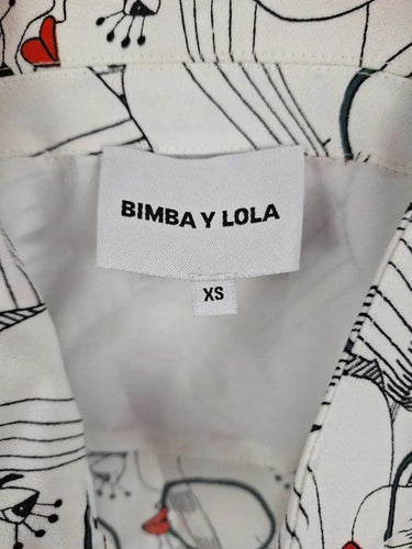 Bimba Y Lola Casual Graphic Collared Shift Mini Dress Size XS by SwapUp-Online Second Hand Store-Online Thrift Store